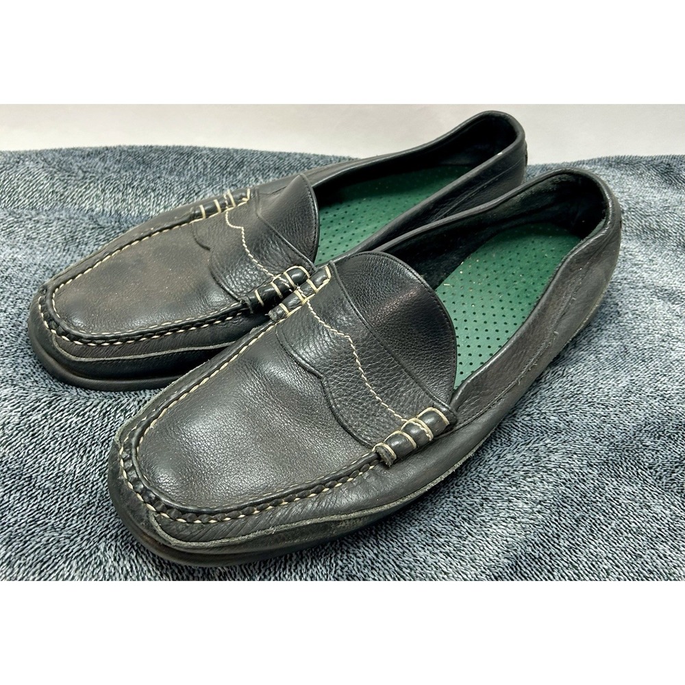 FootJoy 79123 Men's Loafers Size 12 C Slip-on Black Golf Casual